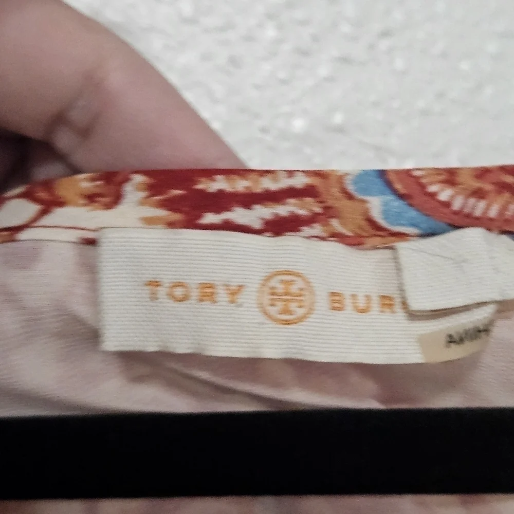 Tory Burch 100% silk top boho style size 4